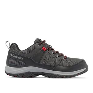 Columbia Men's Granite Trail Waterproof, Shark/Mountain Red, 10.5