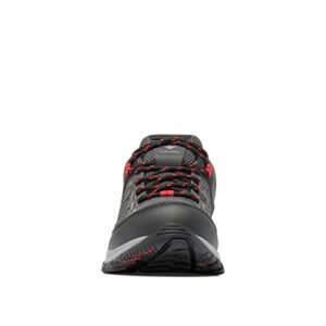 Columbia Men's Granite Trail Waterproof, Shark/Mountain Red, 10.5