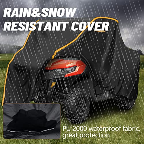 StarknightMT UTV Cover 2-3 Seaters, Universal 420D Heavy Duty Cover Compatible with Can Am X3 Defender Commander Polaris RZR Ranger CFMOTO ZForce UForce Pioneer Kawasaki Mule Teryx 128"x57"x72"