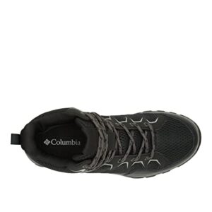 Columbia Men's Granite Trail Mid Waterproof, Black/Titanium Grey Steel, 10