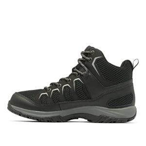 Columbia Men's Granite Trail Mid Waterproof, Black/Titanium Grey Steel, 10