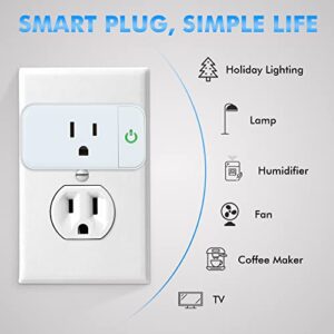 Alastech Smart Plug, Smart Home Wi-Fi Outlet Compatible with Alexa, Echo, Google Home, 15A Wi-Fi Socket for Home Automation, ETL & FCC Listed