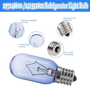 FELHOOD T8 40W Refrigerator Light Bulb 297048600 241552802 Compatible with Whirlpool Electrolx Kenmore Frigidaire Light Bulb AP3770086 1056577 AH976993 EA976993