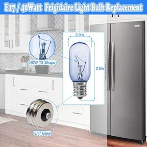 FELHOOD T8 40W Refrigerator Light Bulb 297048600 241552802 Compatible with Whirlpool Electrolx Kenmore Frigidaire Light Bulb AP3770086 1056577 AH976993 EA976993