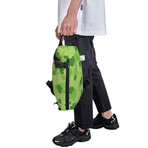 Crossbody Sling Backpack St-Patricks-Day-Shamrock Travel Hiking Chest Daypack One Strap Shoulder Bag