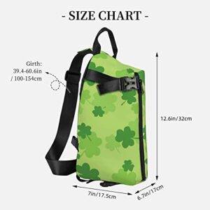 Crossbody Sling Backpack St-Patricks-Day-Shamrock Travel Hiking Chest Daypack One Strap Shoulder Bag