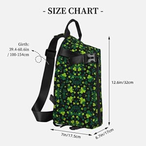 Crossbody Sling Backpack St-Patricks-Party-Shamrock Travel Hiking Chest Daypack One Strap Shoulder Bag