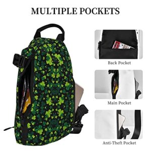 Crossbody Sling Backpack St-Patricks-Party-Shamrock Travel Hiking Chest Daypack One Strap Shoulder Bag