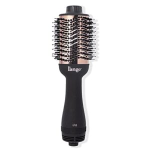 l'ange hair le volume 2-in-1 titanium brush dryer black | hot air blow dryer brush in one with oval barrel | hair styler for smooth, frizz-free results for all hair types