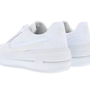 Nike Women's Air Force 1 PLT.AF.ORM Basketball Shoes, White/White/Summit White, 6