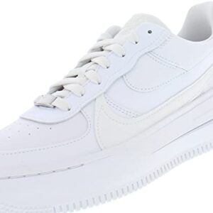 Nike Women's Air Force 1 PLT.AF.ORM Basketball Shoes, White/White/Summit White, 6