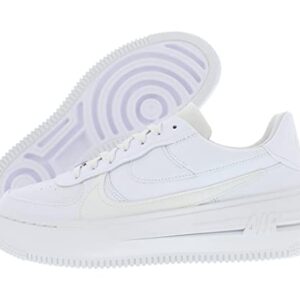 Nike Women's Air Force 1 PLT.AF.ORM Basketball Shoes, White/White/Summit White, 6