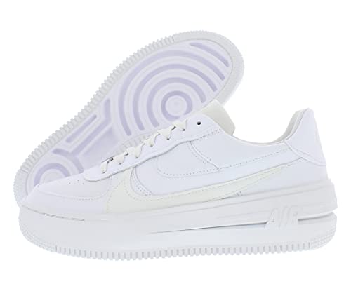 Nike Women's Air Force 1 PLT.AF.ORM Basketball Shoes, White/White/Summit White, 6