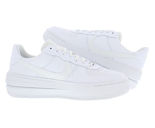 Nike Women's Air Force 1 PLT.AF.ORM Basketball Shoes, White/White/Summit White, 6