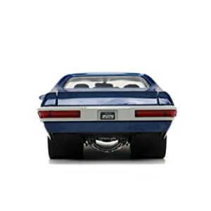 Big Time Muscle 1:24 1971Pontiac GTO Die-cast Car Dark Blue, Toys for Kids and Adults