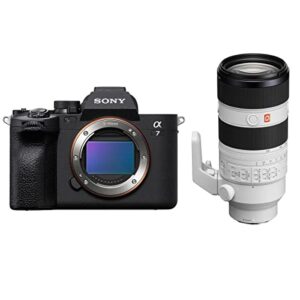 sony alpha a7 iv mirrorless digital camera with sony fe 70-200mm f/2.8 gm oss ii g full-frame fe-mount lens