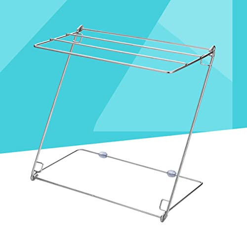 Alipis Folding Drying Rack Dish Kitchen Cleaning Folding Clothes Bathroom Rack Towel Holder Socks Accessories for Laundry Storage Steel Stainless Drying Foldable Racks Cloth