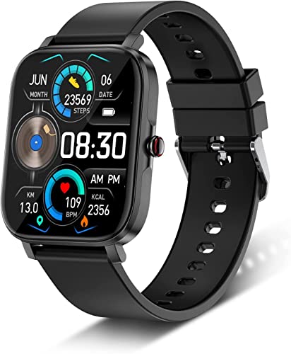 Motast Smart Watch for Men Women, 1.69" Touch Screen Fitness Tracker Watch 8 Sport Modes Smartwatch with Heart Rate and Sleep Monitor, IP68 Waterproof Pedometer Activity Tracker for Android iOS