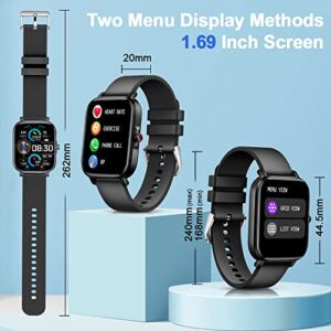 Motast Smart Watch for Men Women, 1.69" Touch Screen Fitness Tracker Watch 8 Sport Modes Smartwatch with Heart Rate and Sleep Monitor, IP68 Waterproof Pedometer Activity Tracker for Android iOS