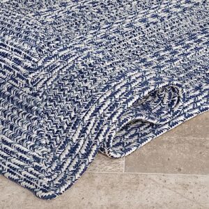 nuLOOM Rowan Braided Texture Indoor/Outdoor Area Rug, 4x6, Blue