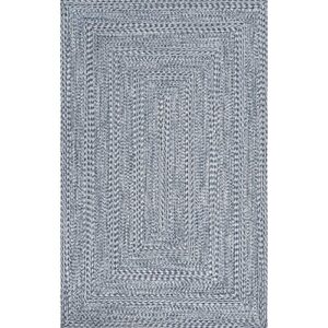 nuLOOM Rowan Braided Texture Indoor/Outdoor Area Rug, 4x6, Blue