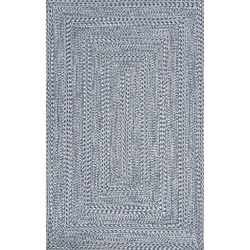 nuLOOM Rowan Braided Texture Indoor/Outdoor Area Rug, 4x6, Blue