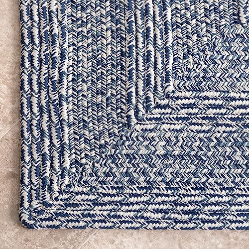 nuLOOM Rowan Braided Texture Indoor/Outdoor Area Rug, 4x6, Blue