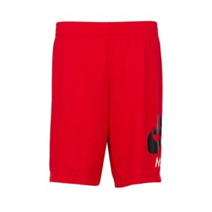 nike boy`s air jordan jumpman classics shorts, red/black, x-large