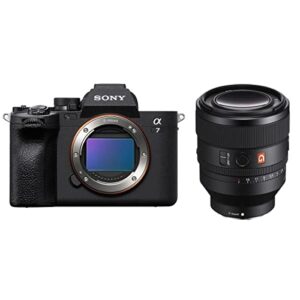 sony alpha a7 iv mirrorless digital camera with sony fe 50mm f/1.2 g master lens
