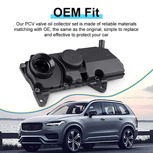 WATERWICH PCV Valve Oil Trap 2.0L Compatible with Volvo XC90 XC60 S60 S80 S90 V60 V90 XC40 XC70 2014-2021 Replacement for 32140004 31430923 32242753 31670210