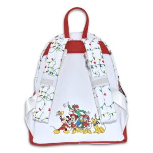 Loungefly GT Exclusive Disney Mickey & Friends Holiday Wreath Light Up Mini Backpack