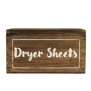 MJ Ramirez Products Dryer Sheet Container with Lid, Fabric Sheet Dispenser, Farmhouse Decor for Laundry Room, Farmhouse Laundry Storage