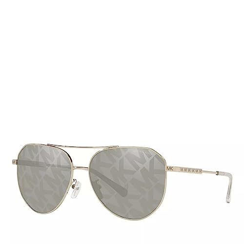 Michael Kors Mk Mirrored Gold Silver Aviator Ladies Sunglasses MK1109 1014/E 60