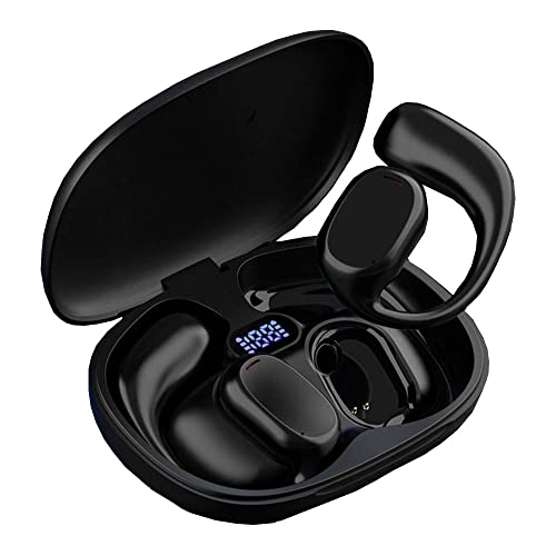 WFOELVR Open Ear Headphones Wireless Earbuds Bluetooth Earbuds Wireless Headphones Bluetooth Headphones Wireless Earphones Bluetooth Earphones (B66-Black)