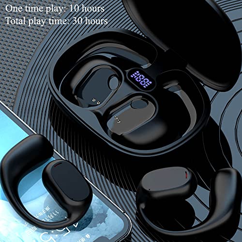 WFOELVR Open Ear Headphones Wireless Earbuds Bluetooth Earbuds Wireless Headphones Bluetooth Headphones Wireless Earphones Bluetooth Earphones (B66-Black)