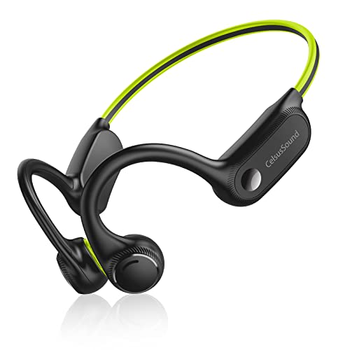 Open Ear Headphones Wireless Bluetooth 5.2, Bone Conduction Headphones Up to 10H Playtime Built-in Mic Wireless Bluetooth Headphones IPX4 Waterproof Headset for Running, Gym, Hiking, Cycling