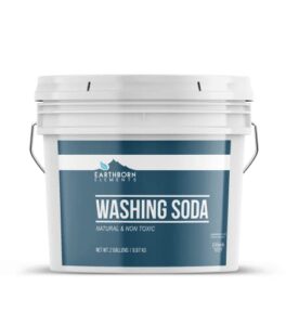 earthborn elements washing soda 2 gallon bucket, soda ash, sodium carbonate, non-toxic laundry booster