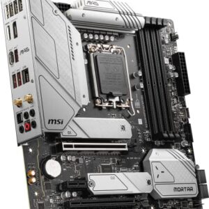 MSI MAG B660M Mortar MAX WiFi DDR4 Gaming Motherboard (mATX, 12th/13th Gen Intel Core, LGA 1700 Socket, DDR4, PCIe 4, 2.5G LAN, M.2 Slots, Wi-Fi 6E)