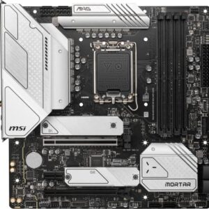 MSI MAG B660M Mortar MAX WiFi DDR4 Gaming Motherboard (mATX, 12th/13th Gen Intel Core, LGA 1700 Socket, DDR4, PCIe 4, 2.5G LAN, M.2 Slots, Wi-Fi 6E)