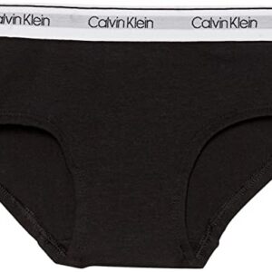 Calvin Klein Girls' Modern Cotton Hipster Underwear, White/Black/Heather Grey, M