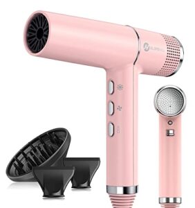 slopehill hair dryer with unique brushless motor | intelligent fault diagnosis | innovative microfilter | oxy active technology | led display (pink)