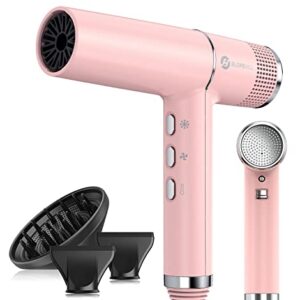 slopehill Hair Dryer with Unique Brushless Motor | Intelligent Fault Diagnosis | Innovative Microfilter | Oxy Active Technology | Led Display (Pink)