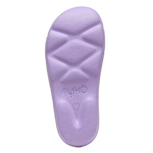 Ryka Womens Restore Recovery Slide Sandal, Purple, 9 US