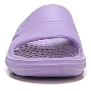 Ryka Womens Restore Recovery Slide Sandal, Purple, 9 US