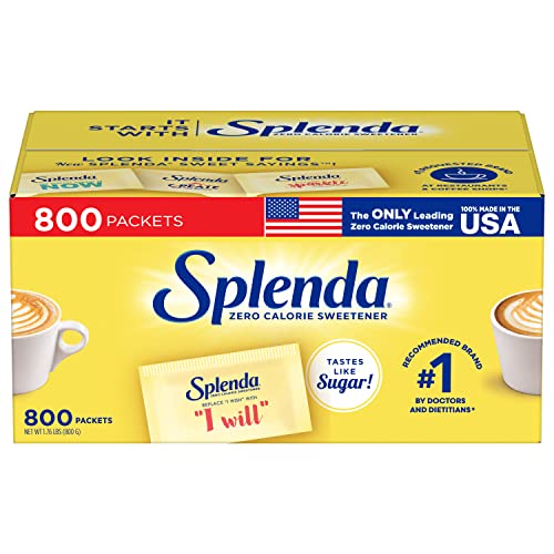 Splenda No Calorie Sweetener Value Pack, 800 Individual Packets (Pack of 1), 28.21 Ounce