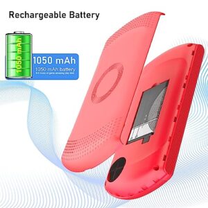 Retro Handheld Game Console, Melusen Video Game Console with 500 Classical FC Games 3.5-Inch Color Screen 800mAh Rechargeable Battery Gameboy Support for Connecting TV and Two Players (500 Games-Red)