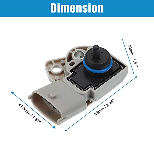 X AUTOHAUX 4 Pin Fuel Pressure Sensor for Volvo V70 S60 XC90 XC70 S80 LR000524 8699449 0261230108 Oil Pressure Sensor Switch