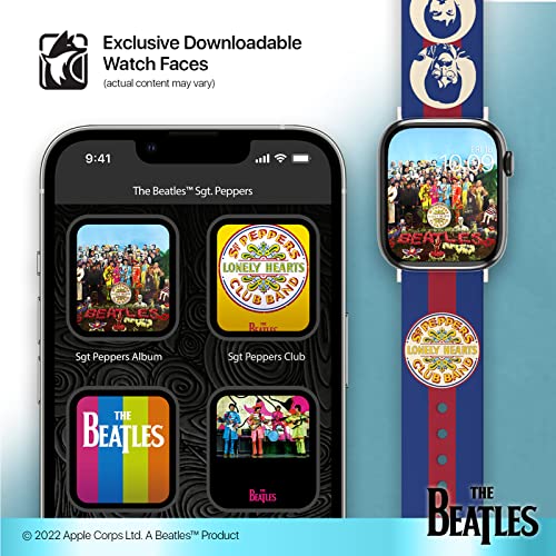 The Beatles - Sgt. Pepper's Lonely Hearts Club Band Smartwatch Band - Officially Licensed, Compatible with Every Size & Series of Apple Watch (watch not included)