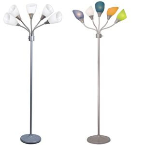 lightaccents medusa floor lamp bundle white and multi