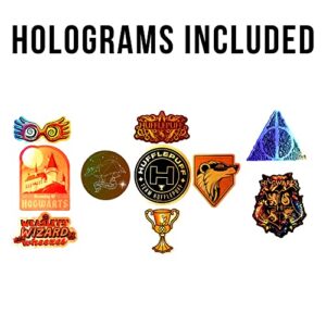 Conquest Journals Harry Potter Hufflepuff Vinyl Stickers, Unique Stickers Including Holograms, Waterproof and UV Resistant, Great for All Your Gadgets (120 Pack Variety Bundle)